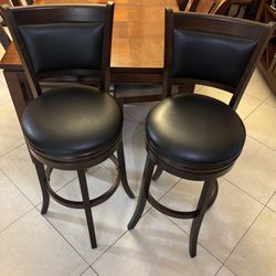 Swivel Counter Stool Wooden Dining Chair