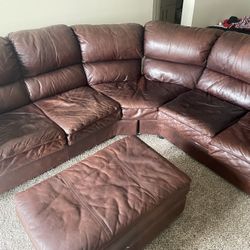 Leather Sectional Couch
