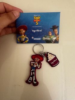 Toy Story 5 yogurtland keychain