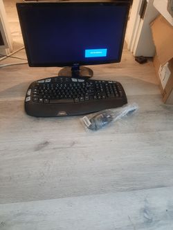 Acer monitor  s202hl with keyboard and mouse  $45