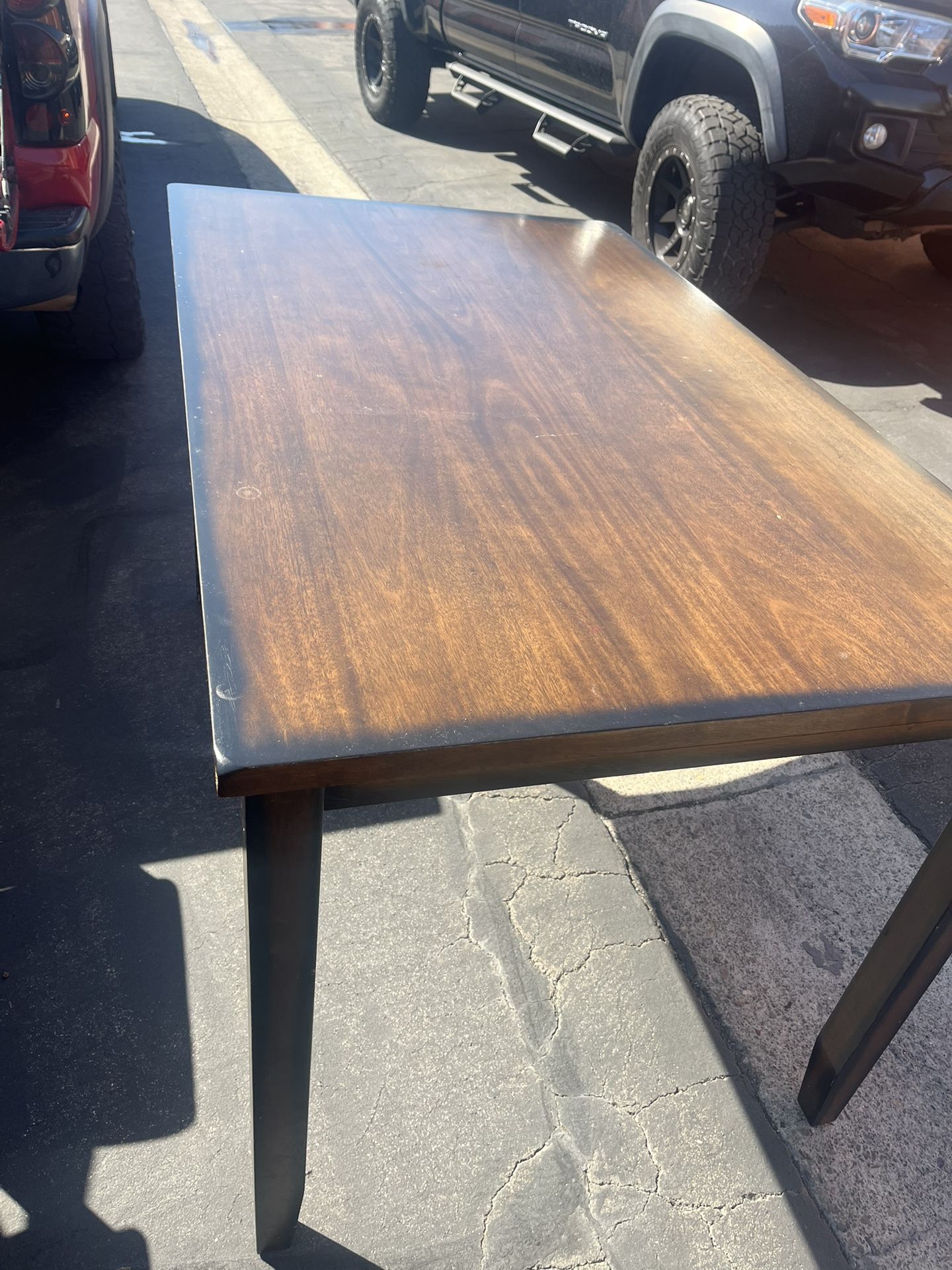 Wood Tall Dining Table