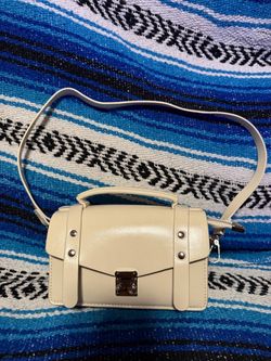 Small Cream Leather Crossbody Bag
