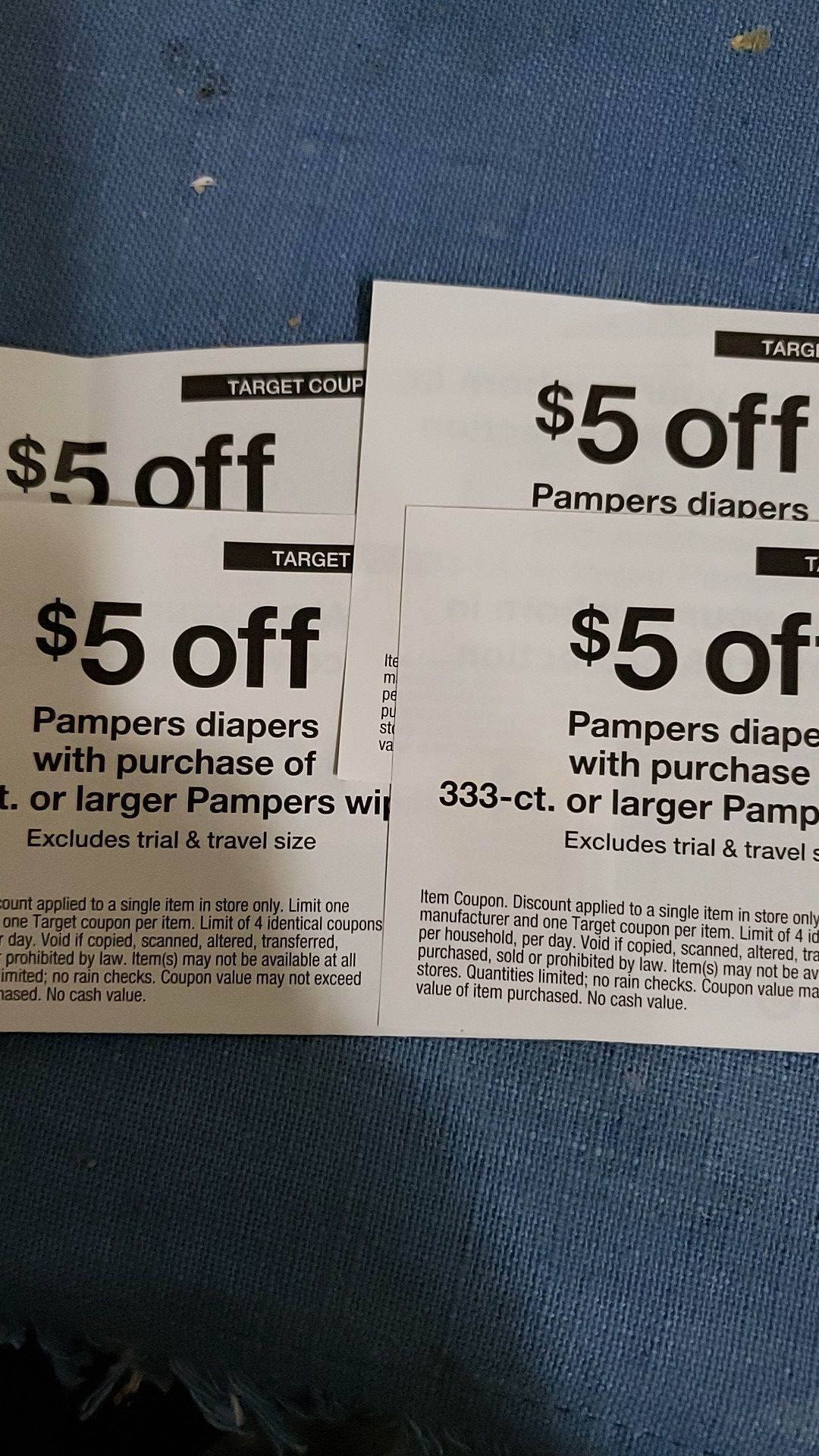 $5 off Pampers diapers
