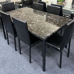 New Table Wht 6 Chairs For $389