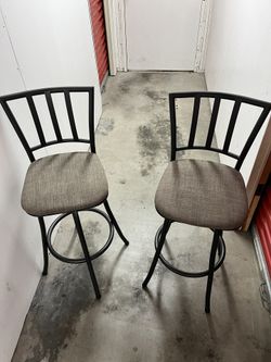 (2) Bar Stools With Swivels