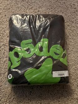 Sp5der Beluga Hoodie (slate grey/Green)