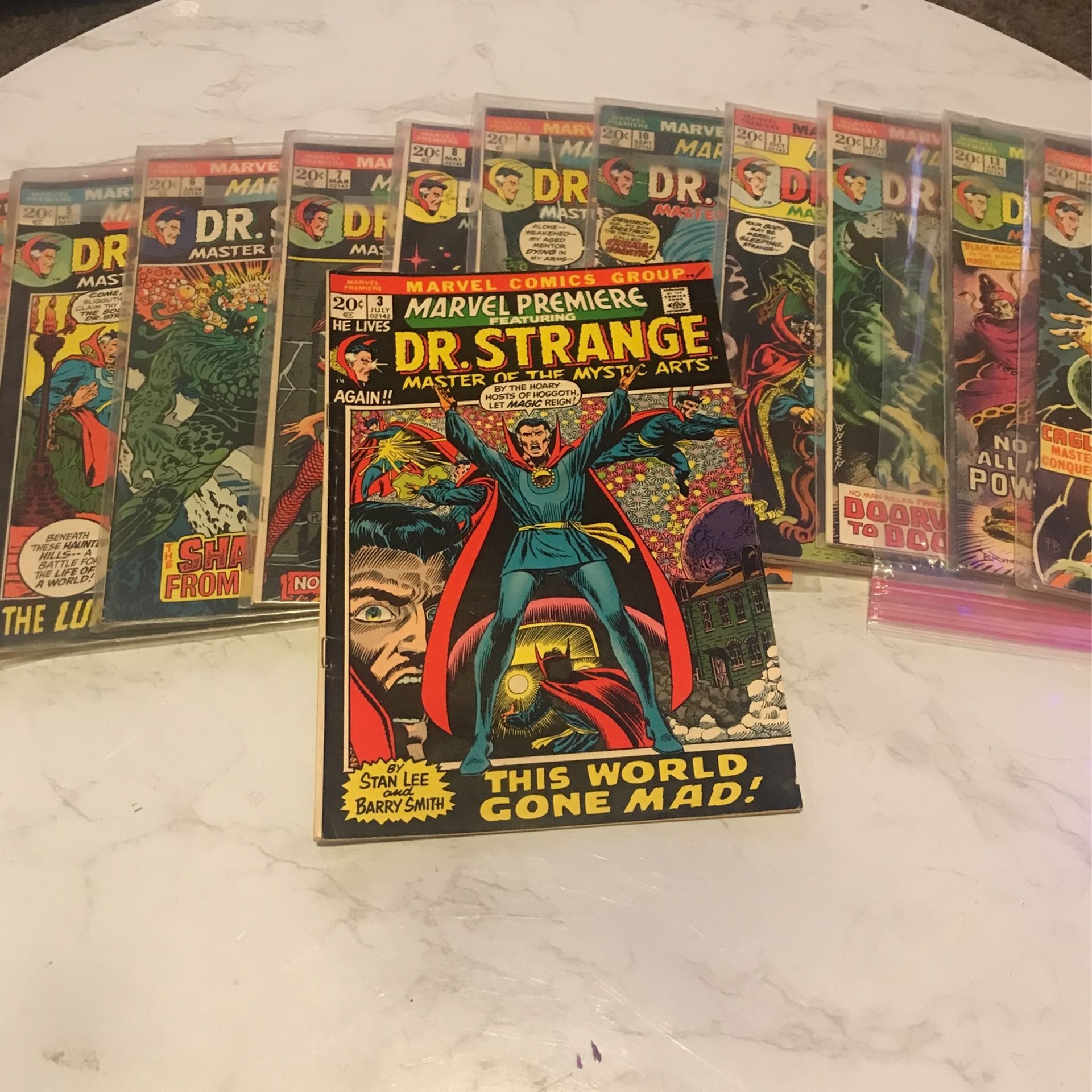 🔥13 RARE DOCTOR STRANGE 25Cent Copies BUNDLE !! 🔥Marvel Comics #3-14💎