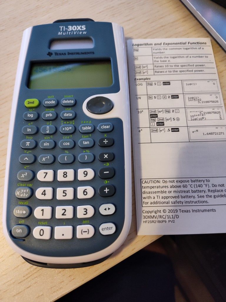 TI-30XS Multiview Calculator For FE PE Exam NCEES