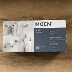Moen Karis 4Pc Bath Hardware Accessory Kit BH1293BN, New Sealed Box Retails $70