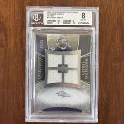 2007 Troy Smith UD Exquisite Jersey /75 Beckett