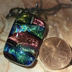 Polished Art Glass Pendant