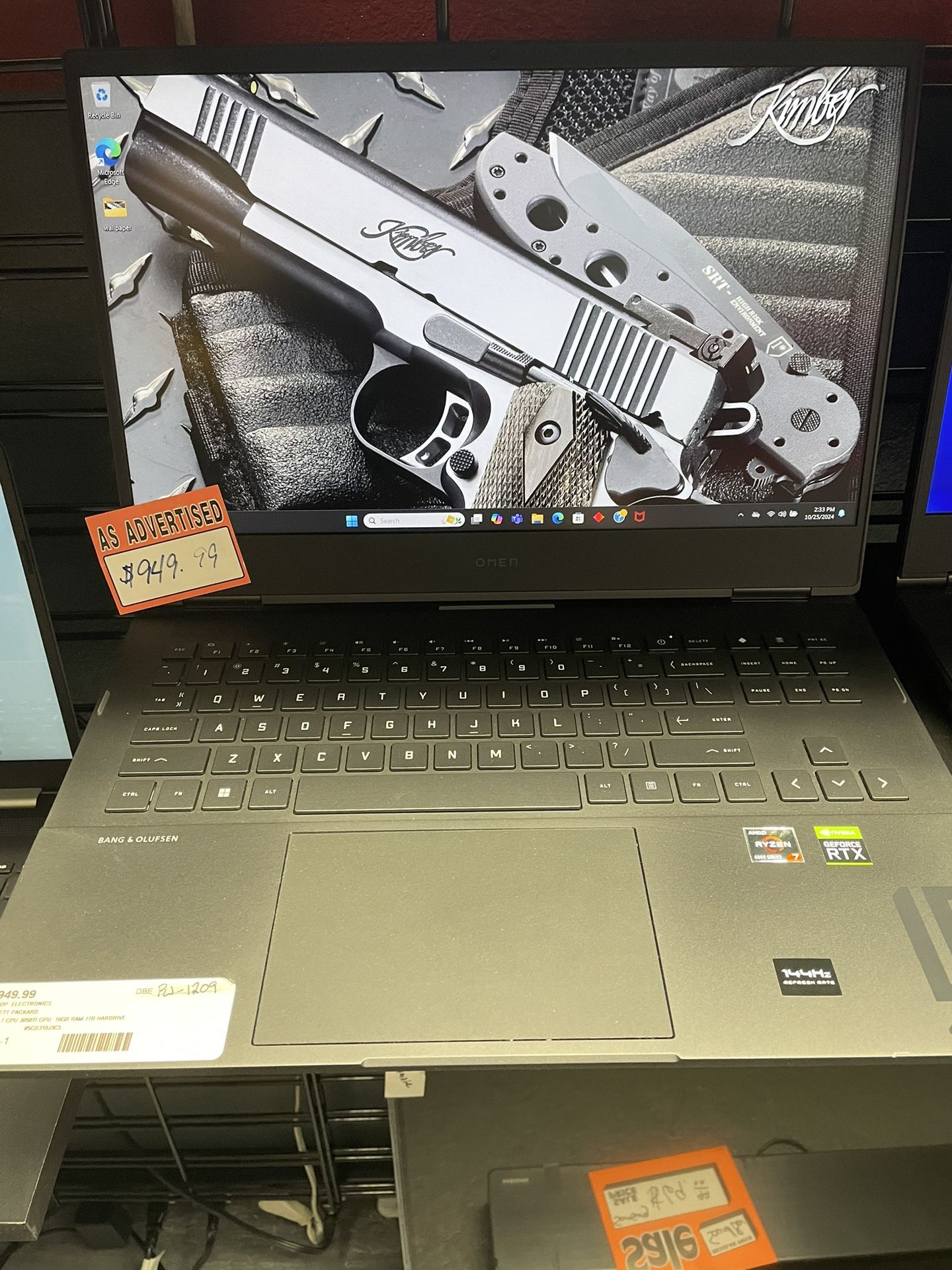 Omen Ryzen 7 /rtx3050ti Laptop