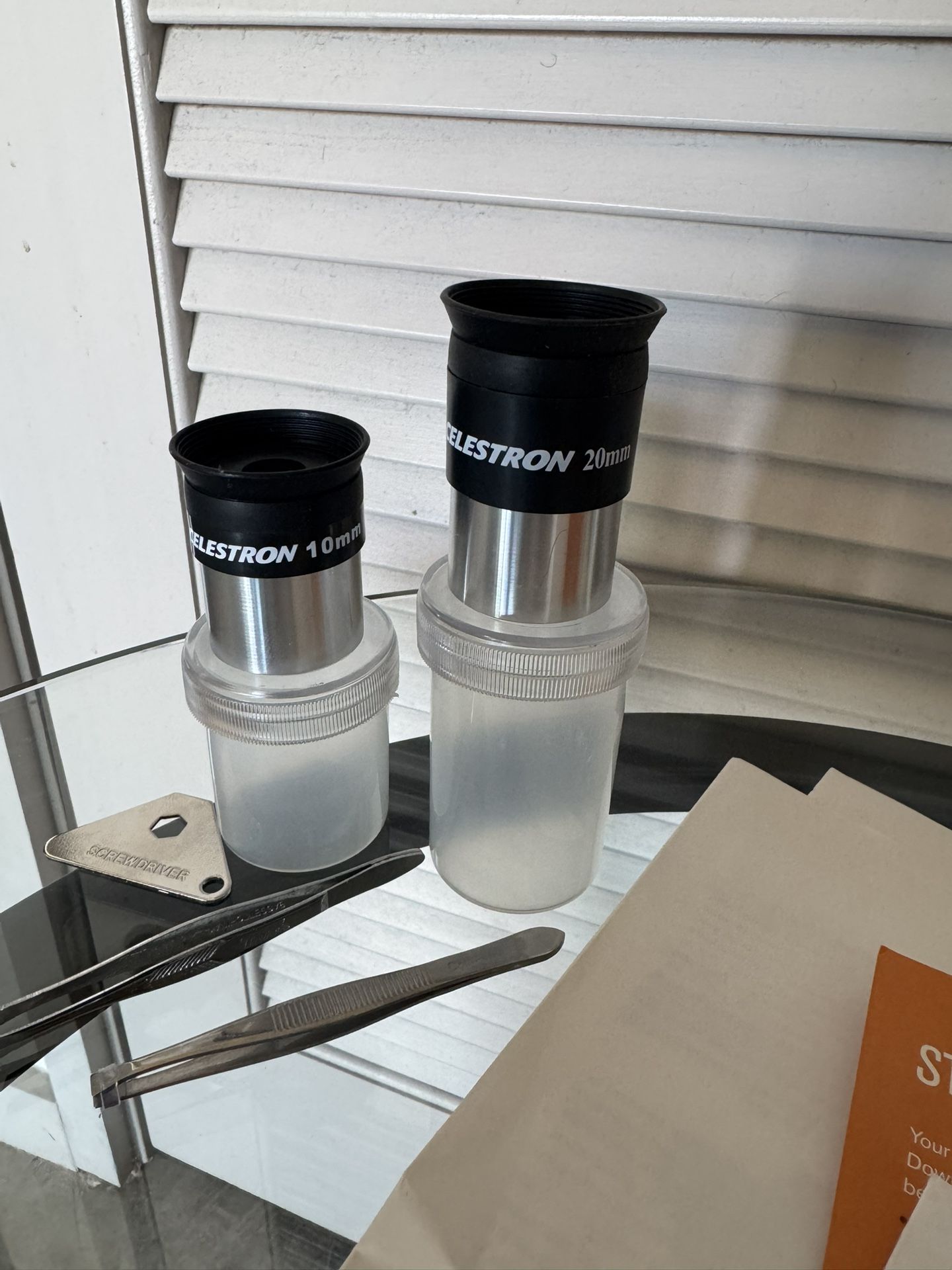 10mm and 20mm eyepiece lens for Celestron - AstroMaster 80AZS Refractor Telescope