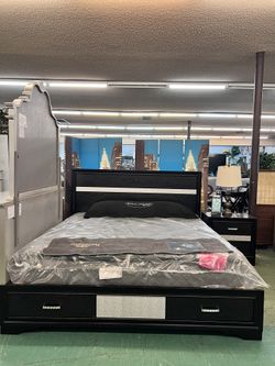 🚚Hot Deal🚚Brand New Cal King Storage Bed Frame With Nightstand  $799, Finance available, Delivery available