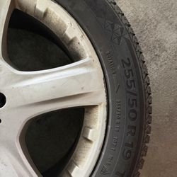 4 Continental Viking Snow Tires With Mercedes Rims 