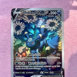 Umbreon V – Sunflower Twilight Holographic Art Pokémon Card ✨