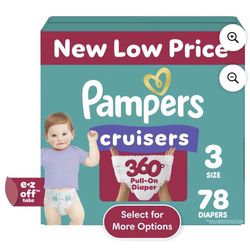 Pampers Cruisers Size 3 78 Pampers