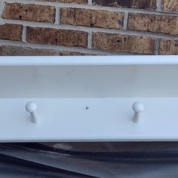 Wood Coat Hanger/Shelf + Small Shelf 