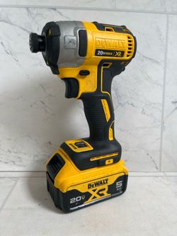 DeWalt DCF887 20V Max XR 1/4" Brushless Impact Driver w/5ah Battery (A1G011667)