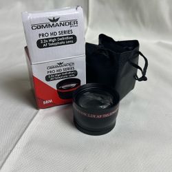 Commander Pro 2.2x HD Telephoto Lens 58mm – New, Box Damage