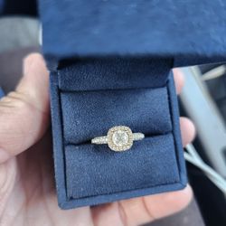 14 Karat Diamond Engagement Ring