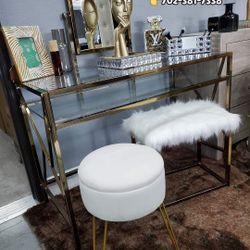 🙋‍♀️ 3pc Vanity Make Up Stations stool -chairs- 👉$199