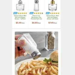 2 oz. Square Salt and Pepper Shaker - 12/Case