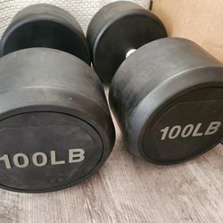 100lb Dumbbells Gym Weights $180 Pair