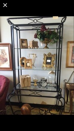 Glass stand with three shelves