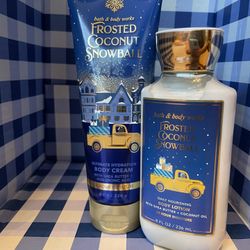 🥥NEW!! Bath & Body Works Frosted Coconut Snowball Body Care Set
