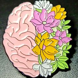 Mental Health Awareness Themed Enamel Pin 