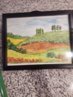 Original watercolor landscape