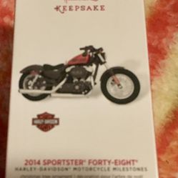 NEW Harley-Davidson Hallmark 2015 Keepsake Ornament 2014 Sportster "Forty-Eight”