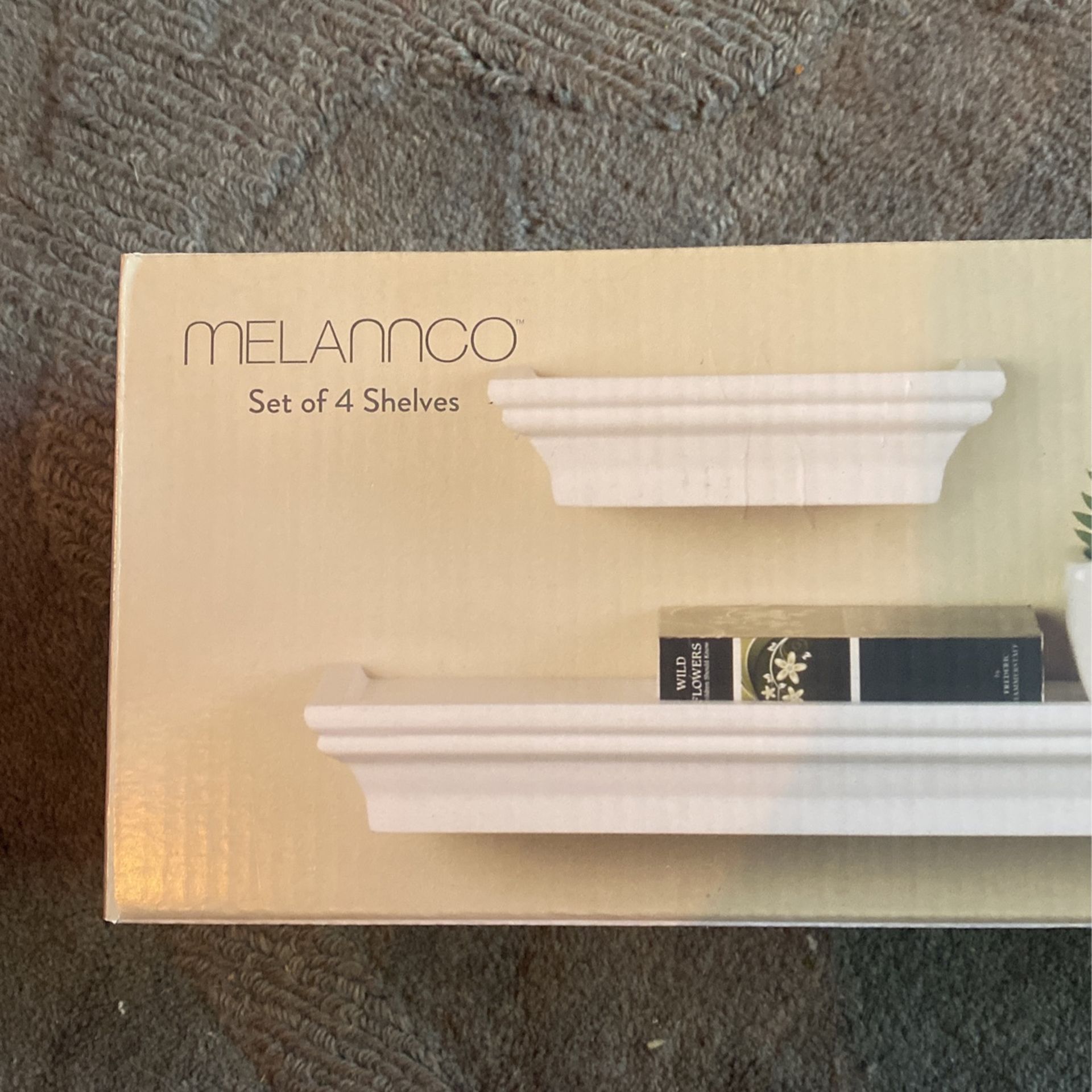 MELANNCO Floating Shelves Set Of 4