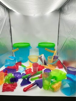 Beach Buckets Sand Toy Sets - $10each