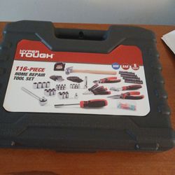 HYPER TOUGH (BRAND NEW) 116 HOME REPAIR TOOL SET