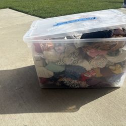 Bin Of Girl Newborn /0-3 Month Clothing 