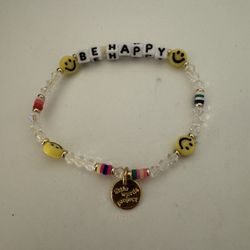 Little Words Project “Be Happy” beaded Bracelet 