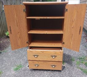 Wardrobe/Armoire drawers and shelves $15