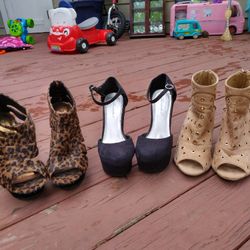 3 Cute Pairs Of Shoes...All Size 8 1/2...