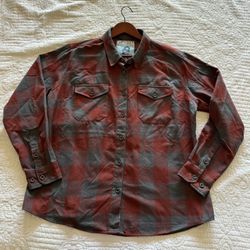 Dixxon Flannel Co x Andar Collab The B Strong Flannel 2x Plaid Shirt Womens 2XL