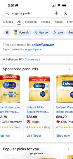 Enfamil powder 12.5 oz
