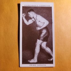 NM Authentic 1938 Churchman's Cigarettes Primo Carnera Boxing Tobacco Card #7