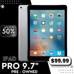 📱 iPad Pro 9.7” (Usado) – Desde $99 | Modelos Wi-Fi y Celular + Hasta 6 Meses de Garantía 🔥