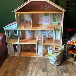 Large Doll House And Accessories