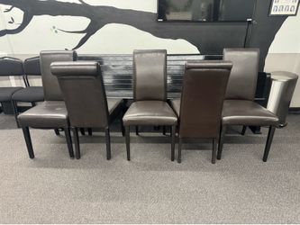 5 Leather Dining Chairs