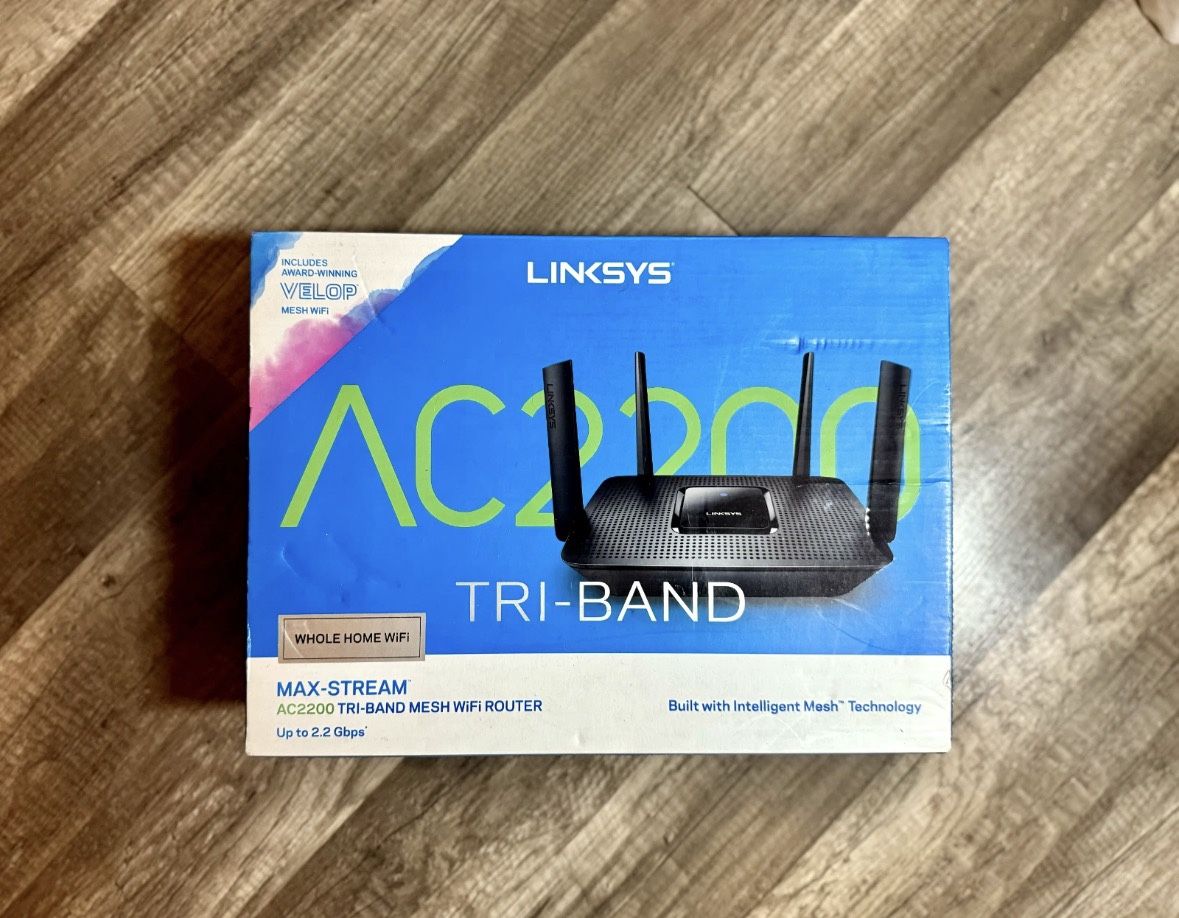 Linksys Mesh Wifi 5 Router, Tri-Band, 2,000 Sq. ft Coverage, Supports Guest WiFi