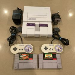 SNES Console Super Nintendo Mario Donkey Kong 