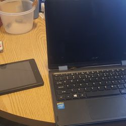 Acer Laptop And Amazon Tablet 