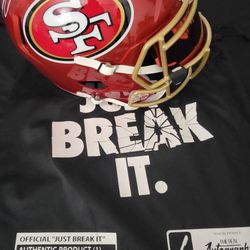 Rookie Wr RICKY PEARSALL SIGNED SAN FRANCISCO 49ERS F/S FLASH SPEED REPLICA HELMET 